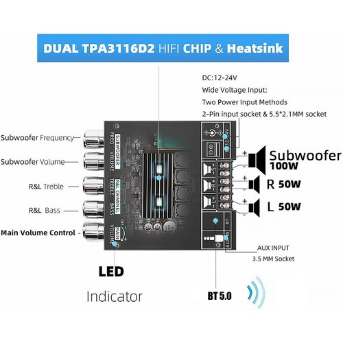 Modulo amplificatore bluetooth - modulo,
