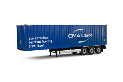 Rimorchio contenitore cma - contenitore, cgm