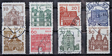 Berlino Germania 1964/65 Edifici Storici Serie Francobolli Timbrati (C.8)