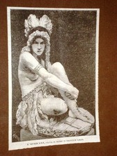 L'Africana Statua in marmo di Emanuele Caroni del 1878