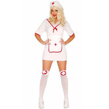 Costume infermiera sexy Carnevale Halloween abito vestito per adulti Donna S,M,L