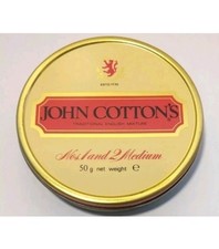 SCATOLA DI LATTA PER TABACCO-JOHN COTTON'S MIXTURE-ANNI 70/80-TIN BOX TOBACCO