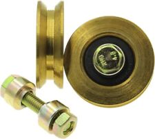 PULEGGIA RUOTA PER CANCELLO SCORREVOLE GOLA A V 1 CUSCINETTO 60 80 100 120MM