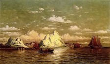 Dipinto olio william Bradford