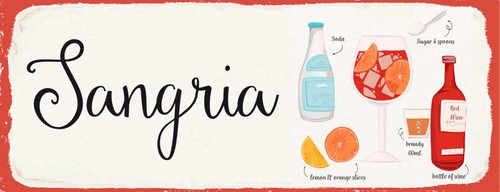 Targa latta 27x10 sangria - targa, in