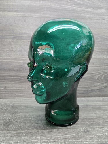 Busto testa manichino vetro