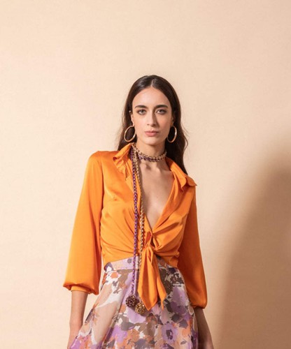 Giada curti camicia cropped - curti,