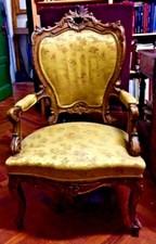 STUPENDE -RARE - N° 2  POLTRONE ORIGINALI LUIGI XV  ITALIA 1700