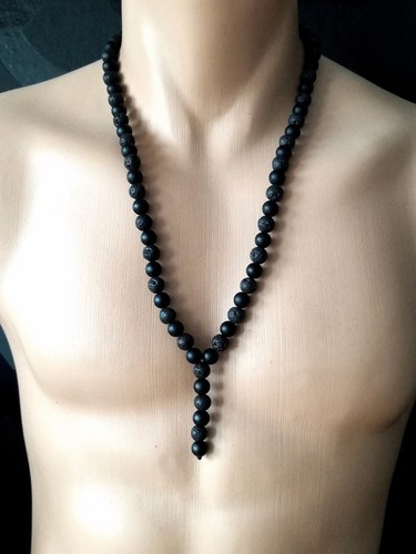 Collana onice opaca pietra - onice,