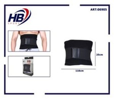 FASCIA ELASTICA SUPPORTO SCHIENA CINTURA TUTORE LOMBARE BUSTO REGOLABILE SPORT