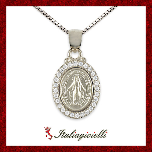 Collana medaglia madonna - collana,