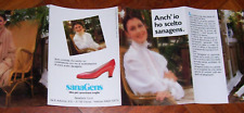 Carla Fracci per scarpe Sanagens depliant pieghevole pubblicitario vintage