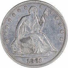 Mezzo dollaro 1861 Liberty