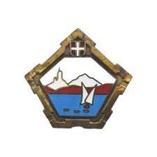 Insigne 230eme Demi Brigade de Forteresse BAF - A. Augis Lyon Refrappe ancienne 