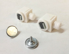 2 X CHIUSURA MAGNETICA CALAMITA REGOLABILE BIANCA PER MOBILI ANTE