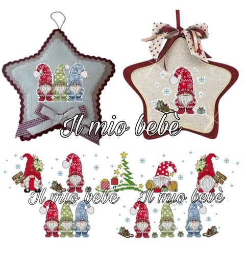 Schema punto croce gnomi - schema,