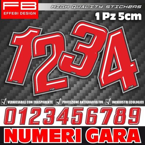 Adesivi stickers numero gara - stickers,