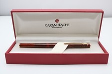Vintage (c1999) Caran d'Ache Madison Lacquered Brown Marble Rollerball Pen, GT