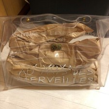 Borsa da spiaggia HERMES Vinyl Kelly Hand 1997 borsa trasparente