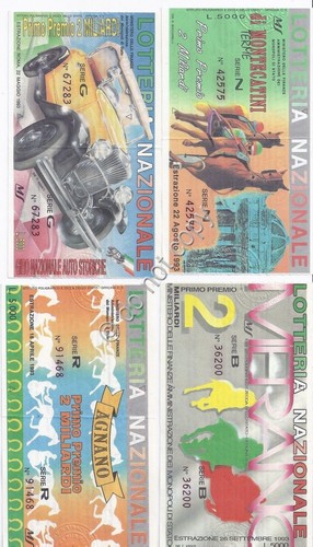 Biglietti lotteria 4 - ,