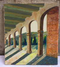 DIPINTO OLIO SU TELA COLONNATO