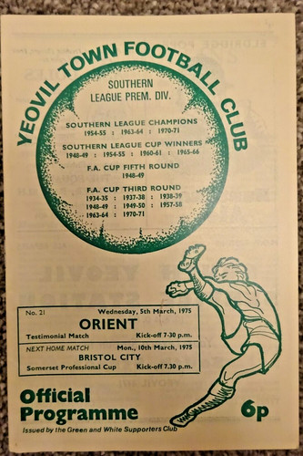 1975 yeovil town - yeovil, orient