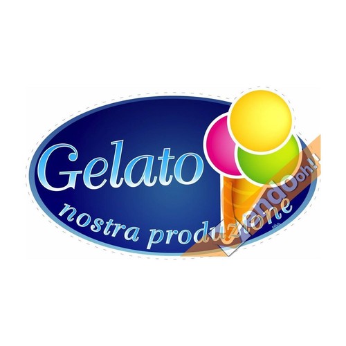 Adesivo sagomato gelato - adesivo, nostra