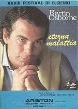 SPARTITO_FESTIVAL  SANREMO XXXIII ( 1983) _BERTIN OSBORNE_ETERNA MALATTIA_RCA
