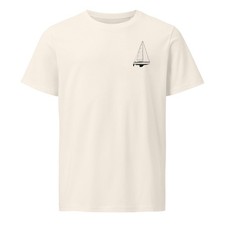 T-Shirt Disegno Linea Barca a