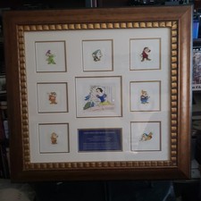 Opera d'arte Disney incorniciata Biancaneve e sette nani
