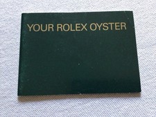 Libretto Booklet Your Rolex
