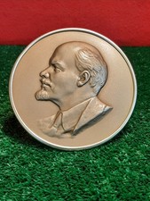 GRANDE MEDAGLIA CON LENIN DA PARETE O TAVOLO - UNIONE SOVIETICA