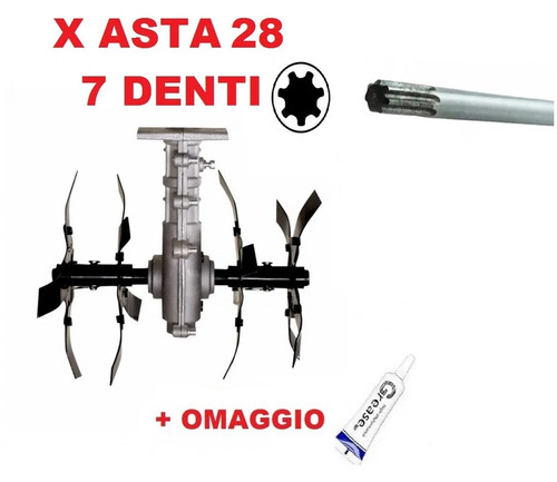 Gruppo zappette ø28 - gruppo, denti