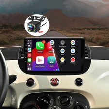 Per Fiat 500 2007-2015 2+64GB Android 14 Autoradio Apple CarPlay GPS Navi+Fotocamera