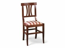 SEDIA IN LEGNO  IMBOTTITA ARTE POVERA -ORDINE MINIMO 2 PEZZI