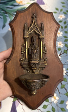 Vecchia acquasantiera - Arte sacra -Font - Benitier - Madonna col Bambino