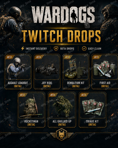 Wardogs twitch drops - twitch,