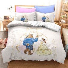 Simile La Bella e La Bestia Letto Copri Piumone Copripiumino Duvet Cover DUVPR07