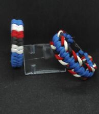 2 Bracciali Paracord  Sampdoria Blu Cerchiati Su misura Fatto A Mano 