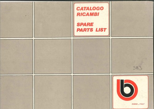 Catalogo ricambi bimota sb3 - catalogo,