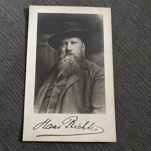 Signed autograph postcard - signed,