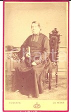 1870 ca LE MANS (F) Ritratto di sacerdote in veste talare *Fotografia GUSTAVE