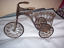 Vaso porta fiori bici metallo