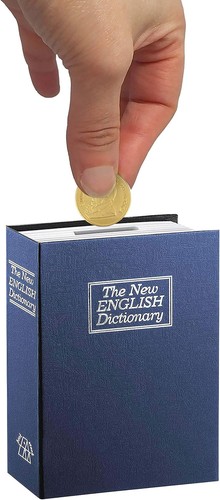 Salvadanaio cassaforte libro - salvadanaio,
