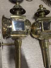 3 Lanterne da carrozza d’epoca in ottone – fine ‘800 / inizi ‘900 Da Collezione.