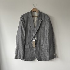 Blazer a righe verticali Comme Des Garcons Homme Plus AD2011 nero/bianco