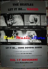 CARTONATO PROMO THE BEATLES Let it be... naked LENNON 68 X 98 cd dvd vhs lp live
