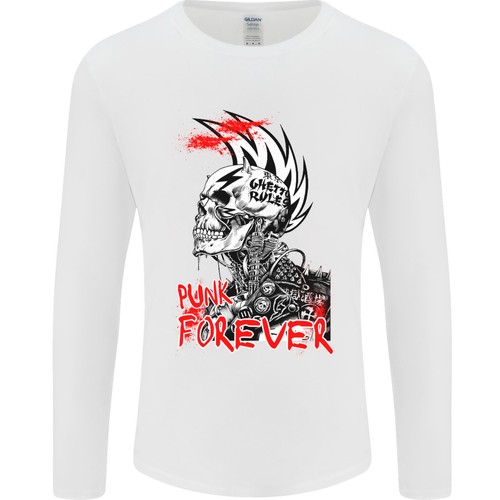 Punk forever rocker teschio - rocker,