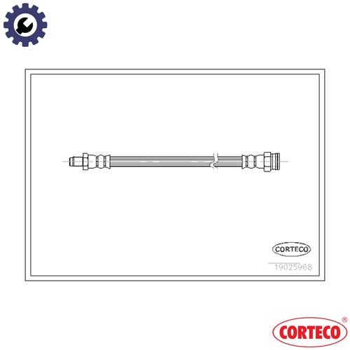 Tubo freno 19025968 - 19025968, sedile