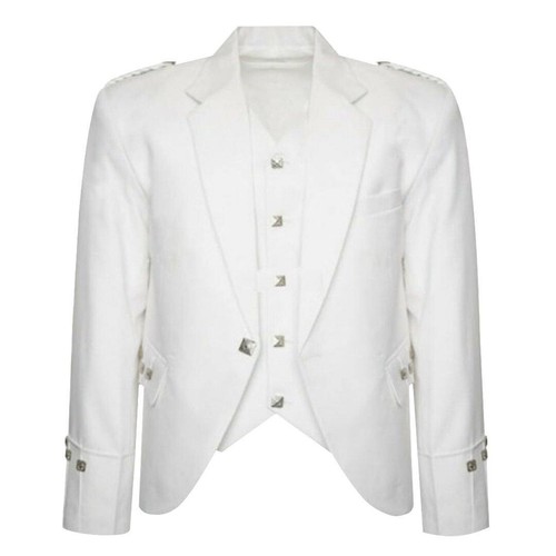Giacca lana bianco argyle - lana,